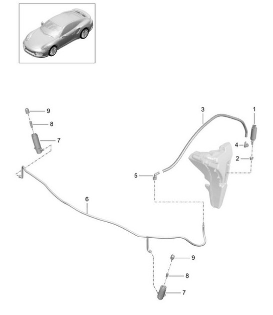 Diagram 904-021 Porsche 993 (911) C2 1994-97 Electrical equipment