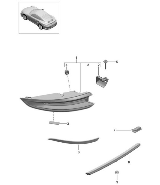 Diagram 905-006 Porsche 911 1978-1983 3.0L / SC Electrical equipment