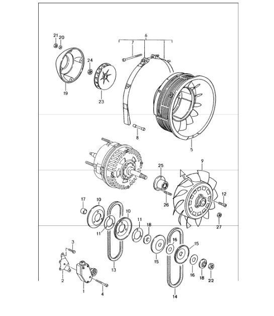 Diagram 105-00 Porsche 912E 4CYL 1976 