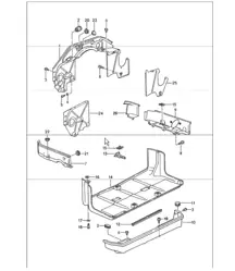 engine cover protective plate 993 1994-98