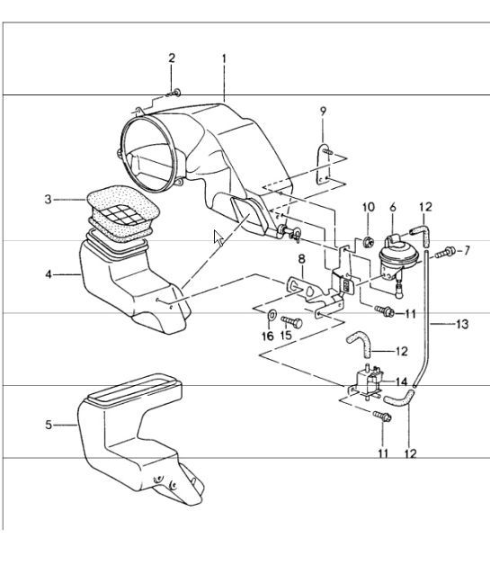 Diagram 108-12 Porsche Cayenne Turbo S 4.5L 2006>> Motor
