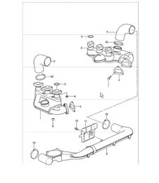 exhaust system heat exchanger 993 CARRERA 1994-98 exhaust system heat exchanger 993 CARRERA 1994-98