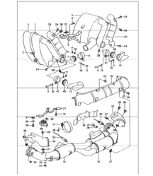 pot d'échappement pot catalytique 993 TURBO 1994-98