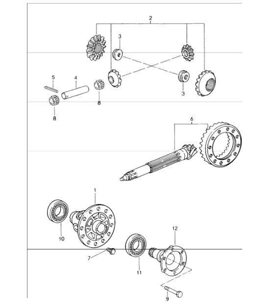 Diagram 305-00 Porsche Cayenne 3.2L V6 2003>> Transmission