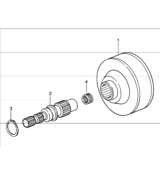 Diagram 305-10 Porsche Cayenne Turbo / Turbo S 4.8L 2007>> Transmission