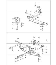 transmission suspension 993 1994-98 transmission suspension 993 1994-98