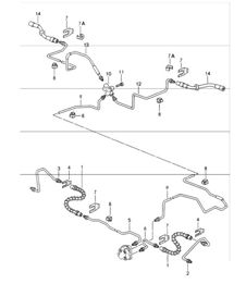 brake lines front axle underbody rear axle 993 1994-98 brake lines front axle underbody rear axle 993 1994-98