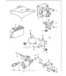 hydraulic unit anti-lock brake system control 993 1994-98 hydraulic unit anti-lock brake system control 993 1994-98