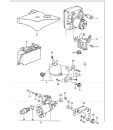 hydraulic unit anti-lock brake system control 993 1994-98 hydraulic unit anti-lock brake system control 993 1994-98