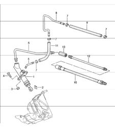clutch actuation and  clutch master cylinder 993 1994-98 clutch actuation and  clutch master cylinder 993 1994-98
