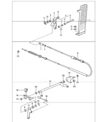 pedals accelerator control 993 1994-98