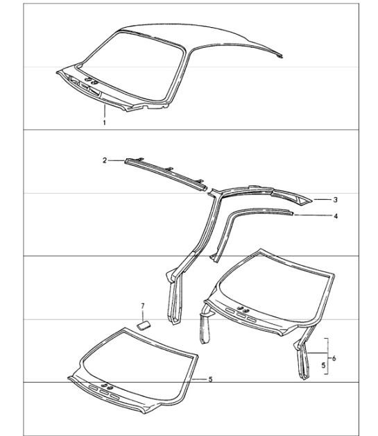 Diagram 801-45 Porsche 996 C2 3.4L 1997-08/01 Body