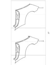 side section 993 CABRIO/TARGA 1994-98