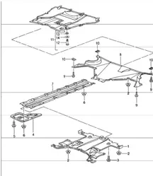 cover for underbody 993 1994-98
