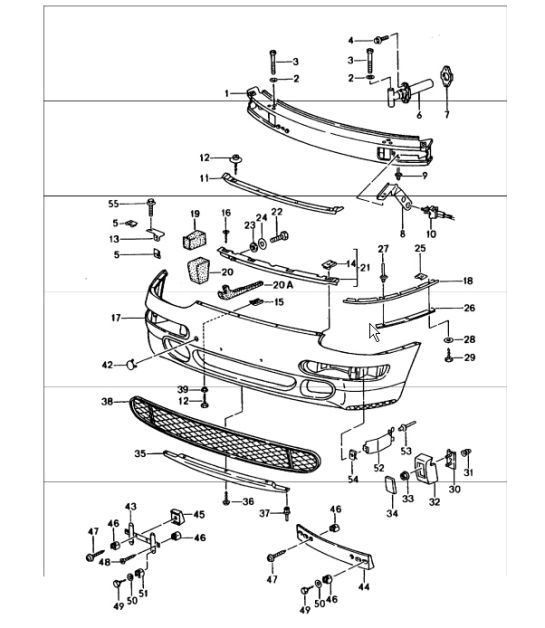 Diagram 802-03 Porsche Cayman 987C/981C (2005-2016) Body