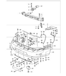 bumper rear 993 1994-98