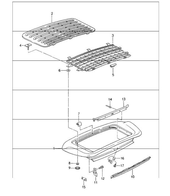 Diagram 803-20 Porsche Boxster 986/987/981 (1997-2016) Body