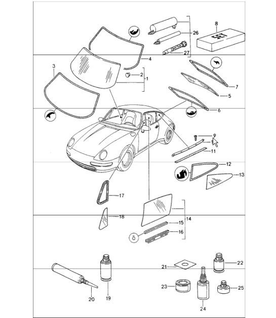 Diagram 805-00 Porsche 992 GT3 4.0L / 992 S/T 4.0L 