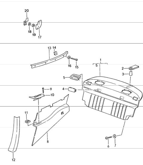 Diagram 807-05 Porsche Macan (95B) MK1 (2014-2018) Body