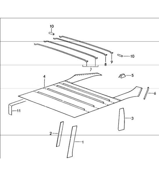 Diagram 807-06 Porsche Cayenne S 4.5L V8 2003>> Body
