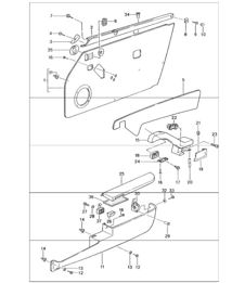 interior equipment doors for 993 CARRERA/4, 993 TURBO/TARGA and 993 CARRERA S 1997 ONWARDS interior equipment doors for 993 CARRERA/4, 993 TURBO/TARGA and 993 CARRERA S 1997 ONWARDS