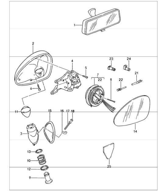 Diagram 809-10 Porsche Cayman S 3.4L 987C 2005-08 Body
