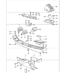 centre console 993 1994-98
