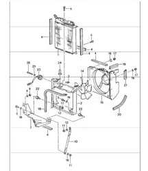 Kondensatorgebläse vorne 993 1994-98