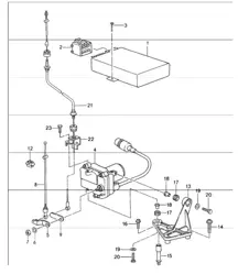 cruise control 993 M454 (Automatic speed control) 1994-98