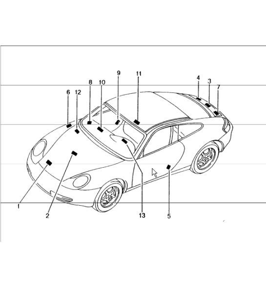 Diagram 001-05 Porsche Cayenne 9YA 2018-2023