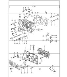 cylinder head 996 CARRERA 2/4  M96.01/02/04 UPTO 2001 cylinder head 996 CARRERA 2/4  M96.01/02/04 UPTO 2001