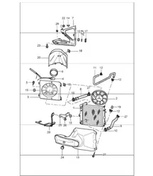 Wasserkühlung - 3 - für 996 CARRERA 2/4/4S M96.01/02/03/04 1998-05