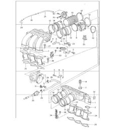intake distributor 996 CARRERA 2/4/4S M96.01/02/03/04  1998-05 intake distributor 996 CARRERA 2/4/4S M96.01/02/03/04  1998-05