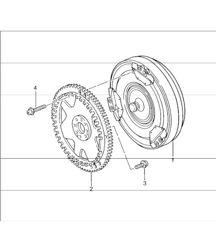 tiptronic torque converter, drive plate 996 CARRERA 2/4 (M338/M339) A96.00/30  UPTO 2001