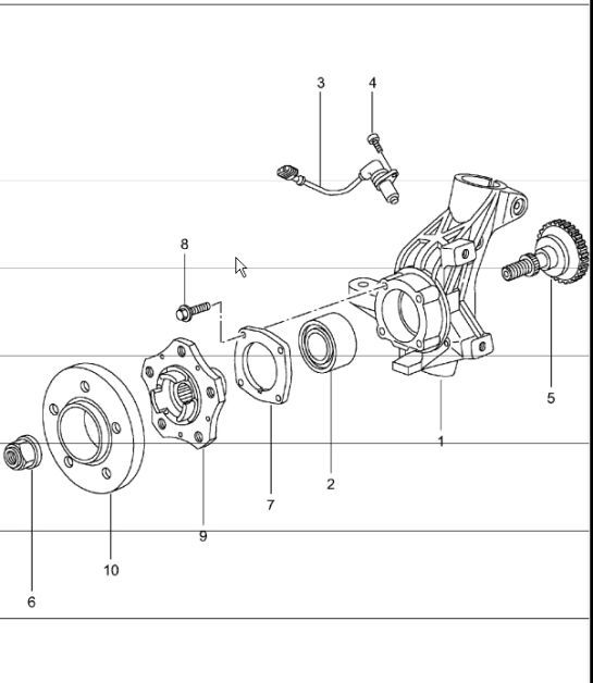 Diagram 401-05 Porsche 992 Turbo 3.8L 