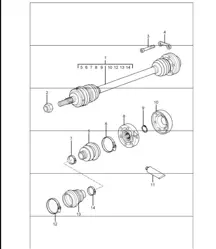 arbre de transmission 996 M339 (toutes roues motrices) 1998-05
