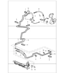 power steering lines: F >>994S6 30356, F >>994S6 03928 and F >>994S6 42725 for 996 1998-05