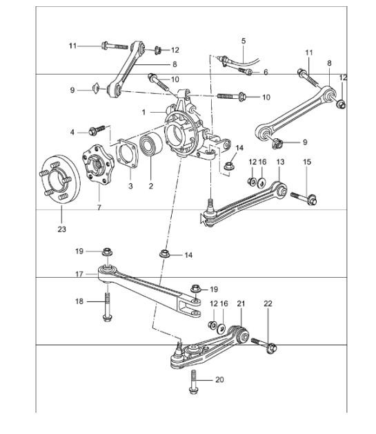 Diagram 501-00 Porsche 928 (1978-1995) 