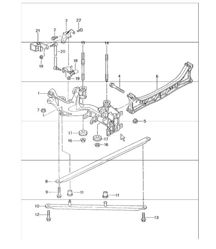 rear axle, side section, bracket 996 1998-05 rear axle, side section, bracket 996 1998-05