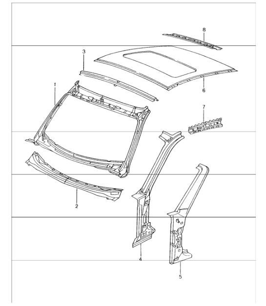 Diagram 801-45 Porsche Cayenne Turbo E-Hybrid Coupe V8 4.0L 739Hp 
