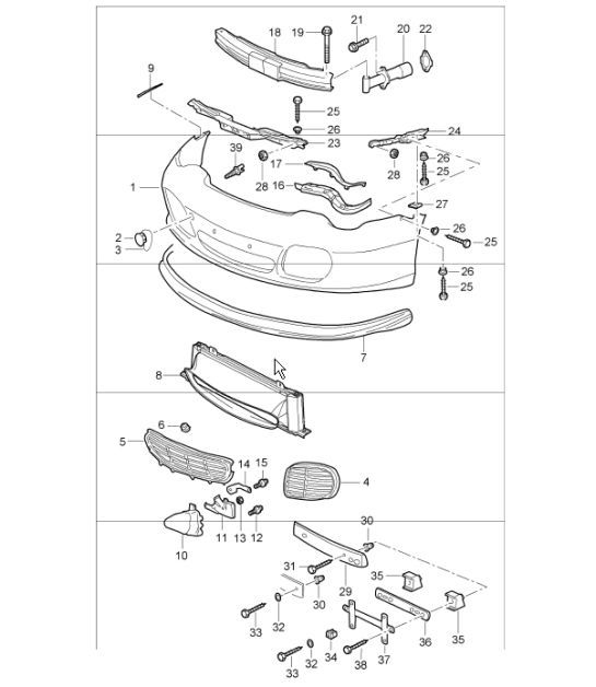 Diagram 802-02 Porsche 991 (911) MK1 2012-2016 Body