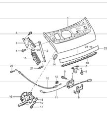 lid rear 996 1998-05 lid rear 996 1998-05