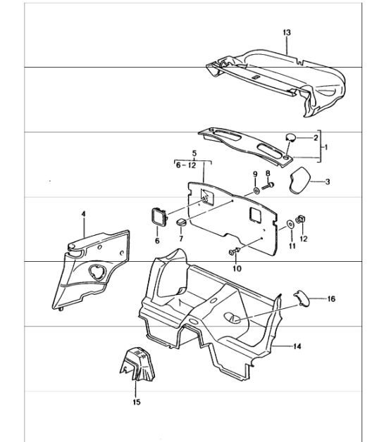 Diagram 807-07 Porsche Cayman S 3.4L 987C 2005-08 Body