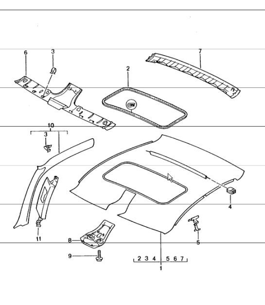 Diagram 807-08 Porsche 911 & 912 (1965-1989) Body