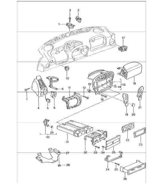 Diagram 809-01 Porsche Cayman 987C/981C (2005-2016) Body