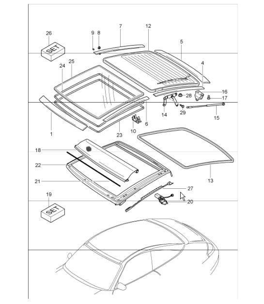 Diagram 811-03 Porsche Cayenne 92A (958) 2010-2017 Body