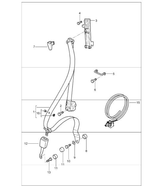 Diagram 812-00 Porsche Boxster GTS 718 4.0L PDK（400 马力）  车身