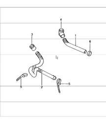water drain tube, mount, sound absorber, heater, air conditioner 996 1998-05