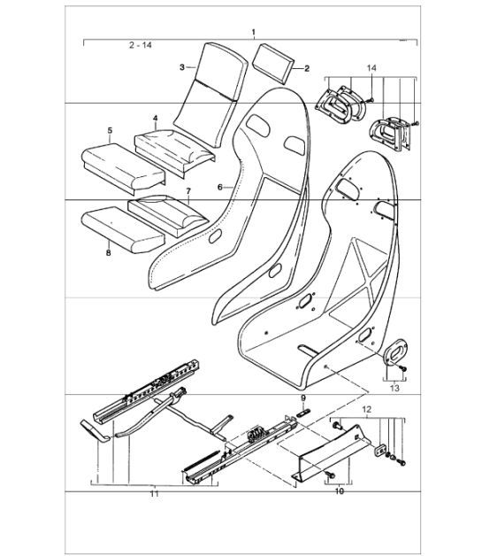 Diagram 817-95 Porsche Macan (95B) MK1 (2014-2018) Body