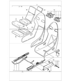 bucket seat with whole-leather cover 996 CARRERA 1998-05 bucket seat with whole-leather cover 996 CARRERA 1998-05